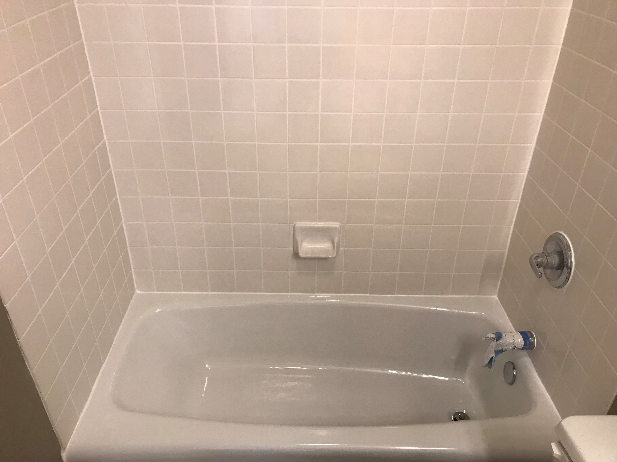 Bath Mat for Refinished or Reglazed Bath Tub